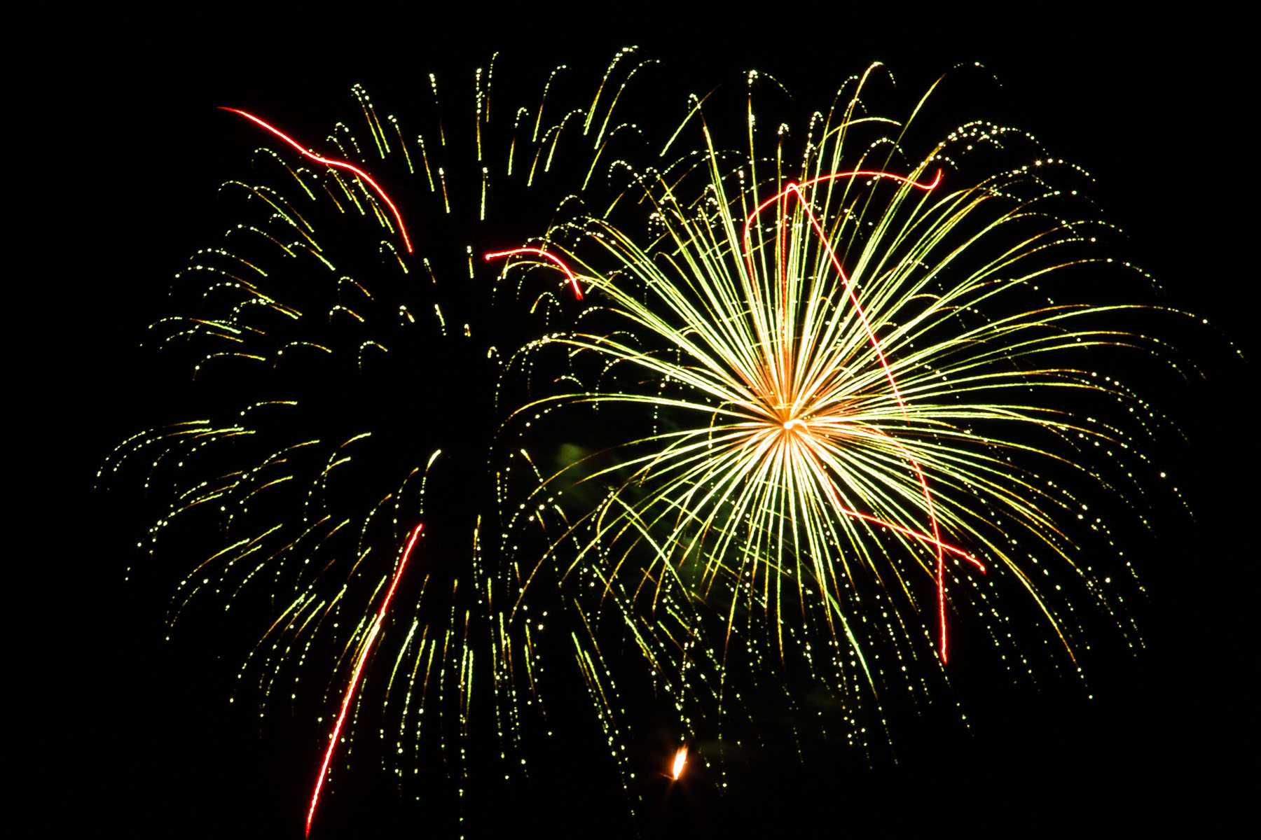 Fireworks, Red Lodge, MT.  Click for next photo.