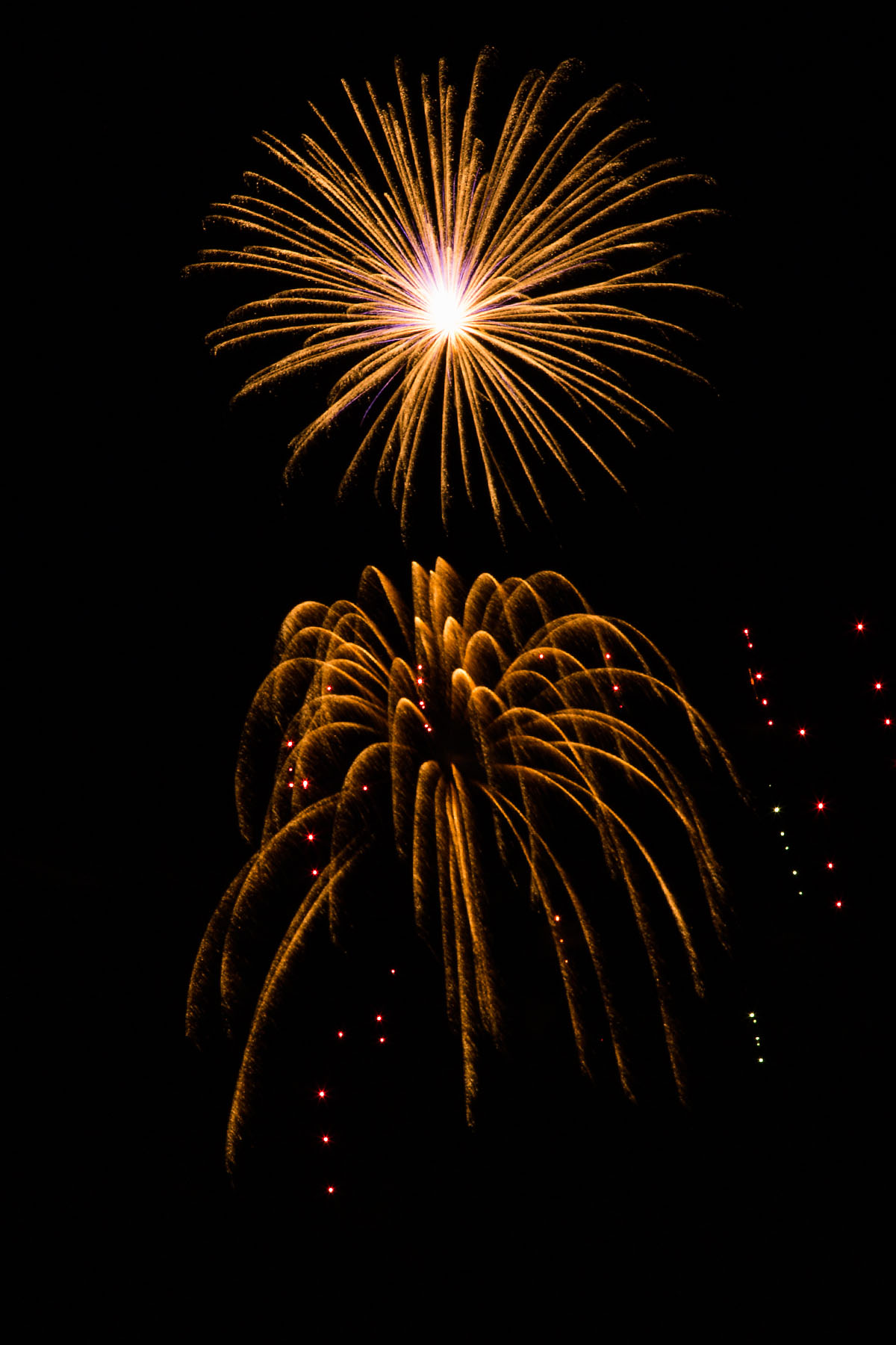 Fireworks, Red Lodge, MT.  Click for next photo.