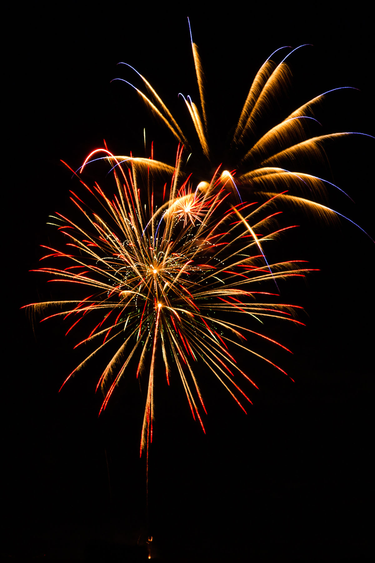 Fireworks, Red Lodge, MT.  Click for next photo.