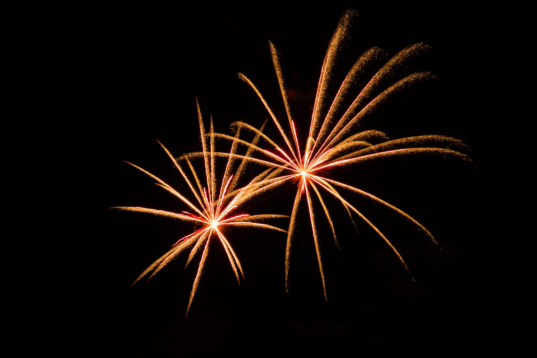 Fireworks, Red Lodge, MT.  Click for next photo.