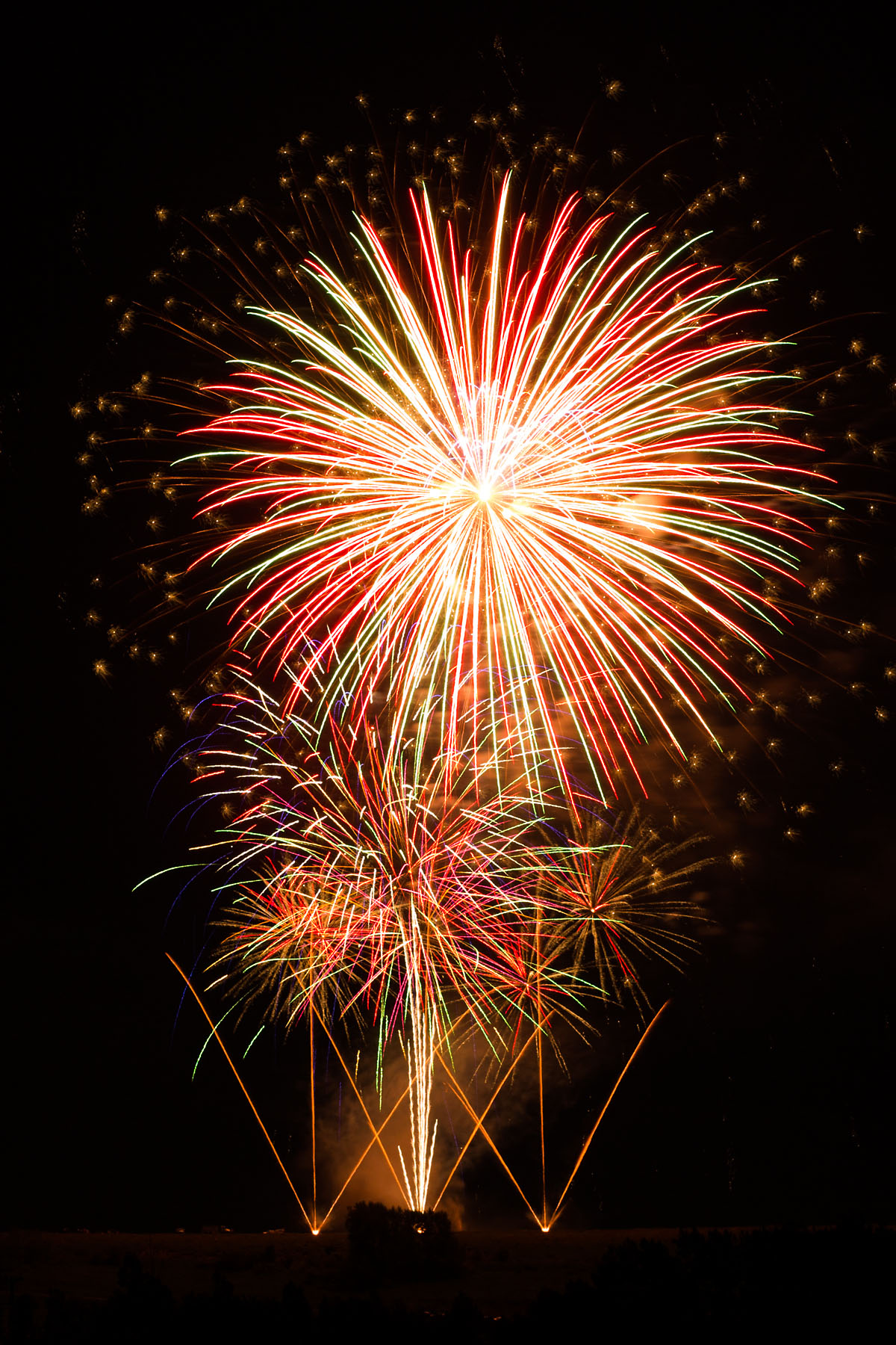 Fireworks, Red Lodge, MT.  Click for next photo.