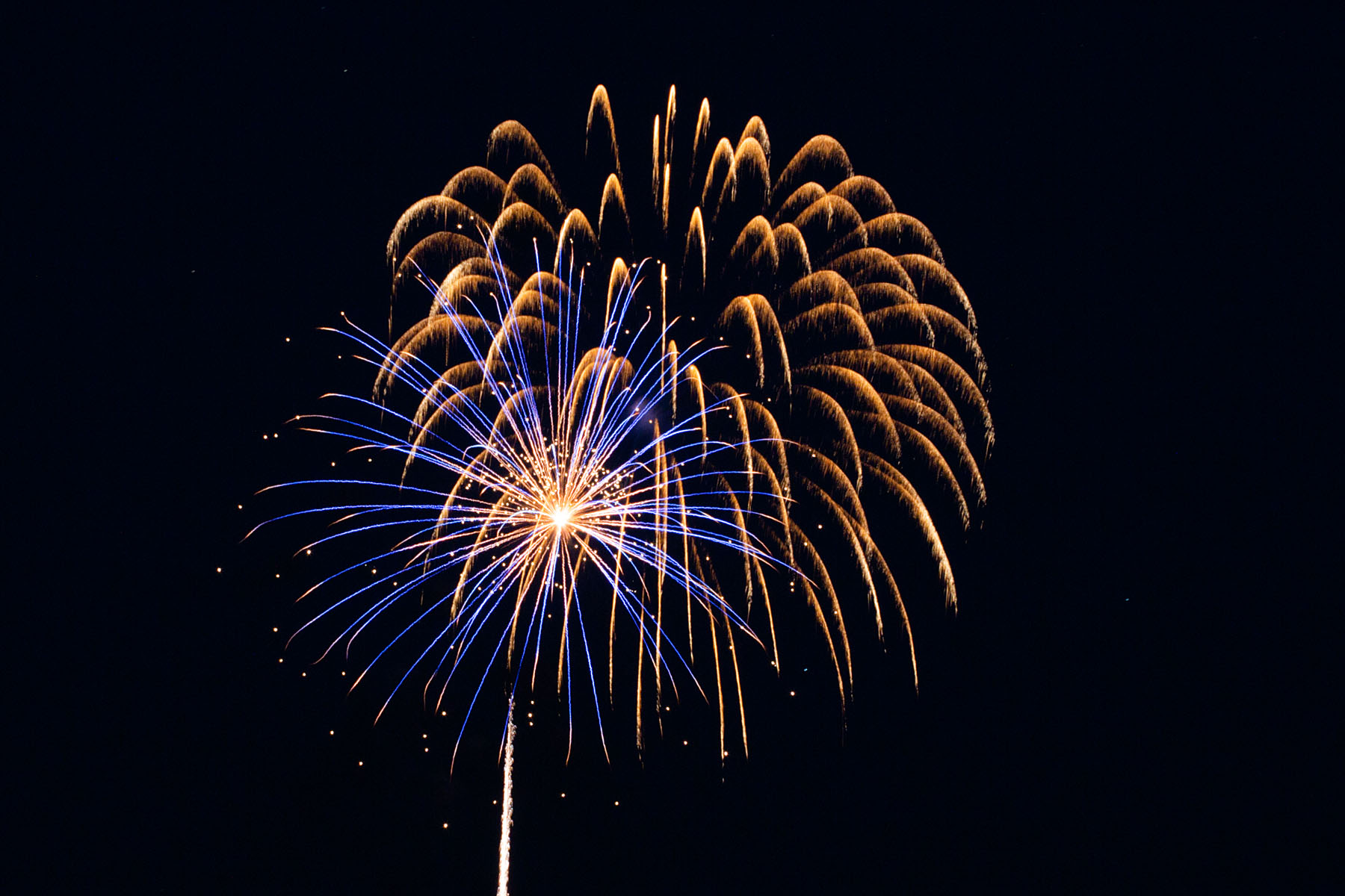 Fireworks, Red Lodge, MT.  Click for next photo.