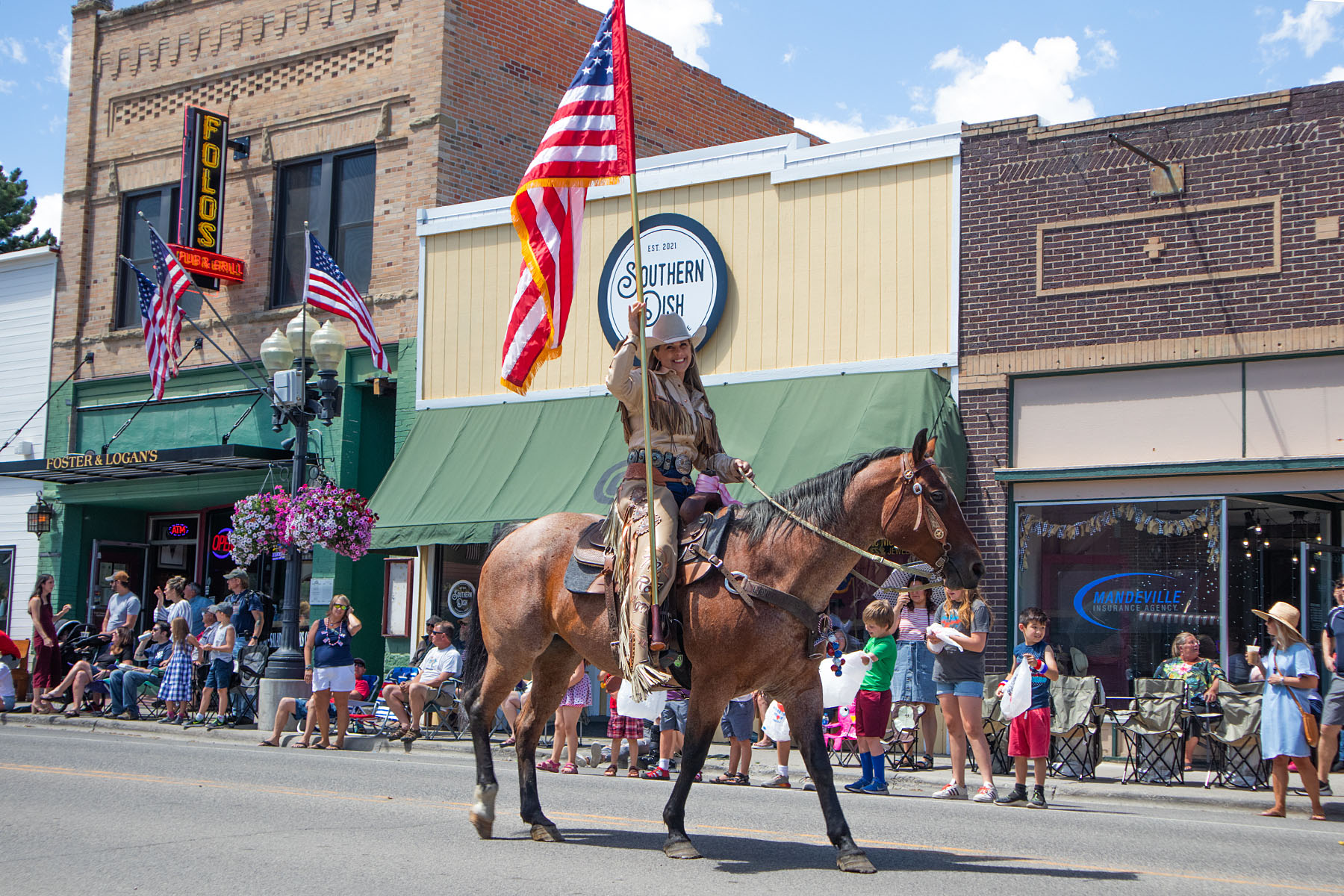 Red Lodge 4th of July rodeo parade.  Click for next photo.