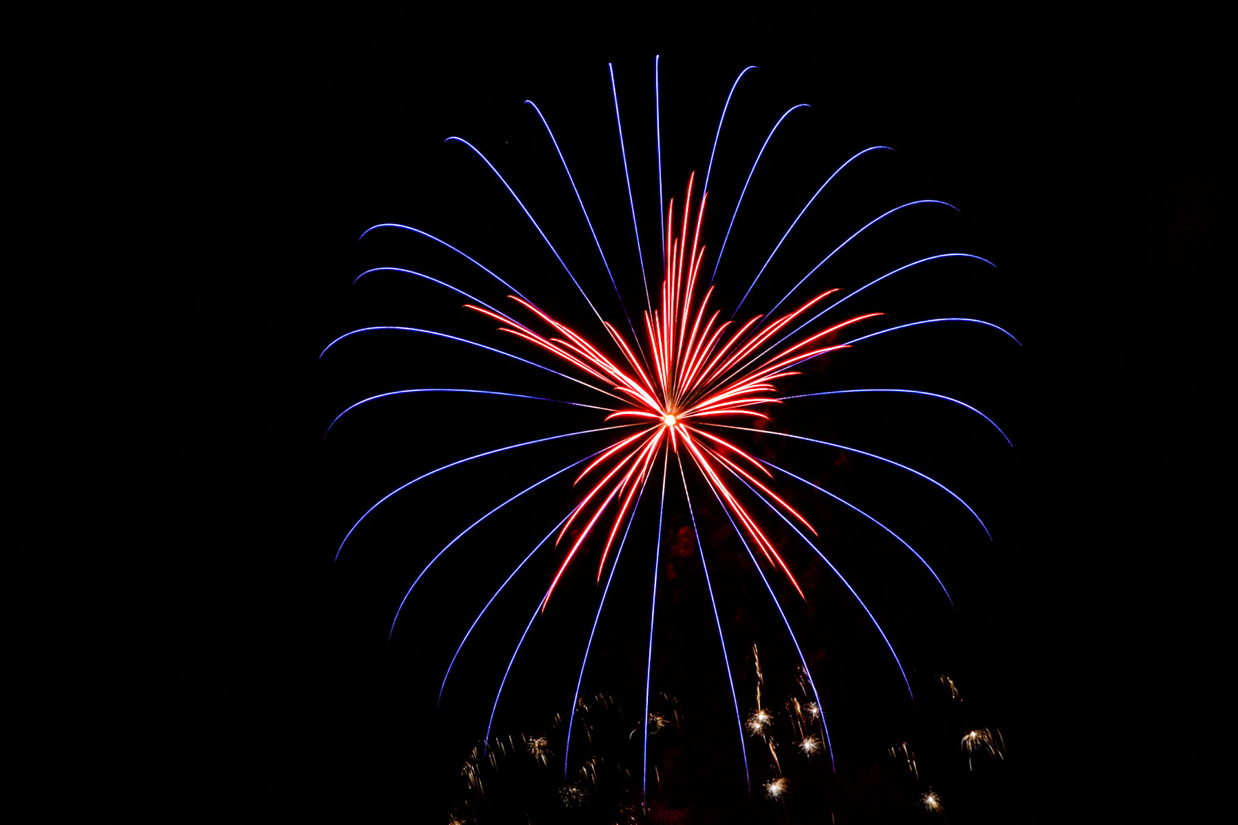 Fireworks, Red Lodge, MT.  Click for next photo.