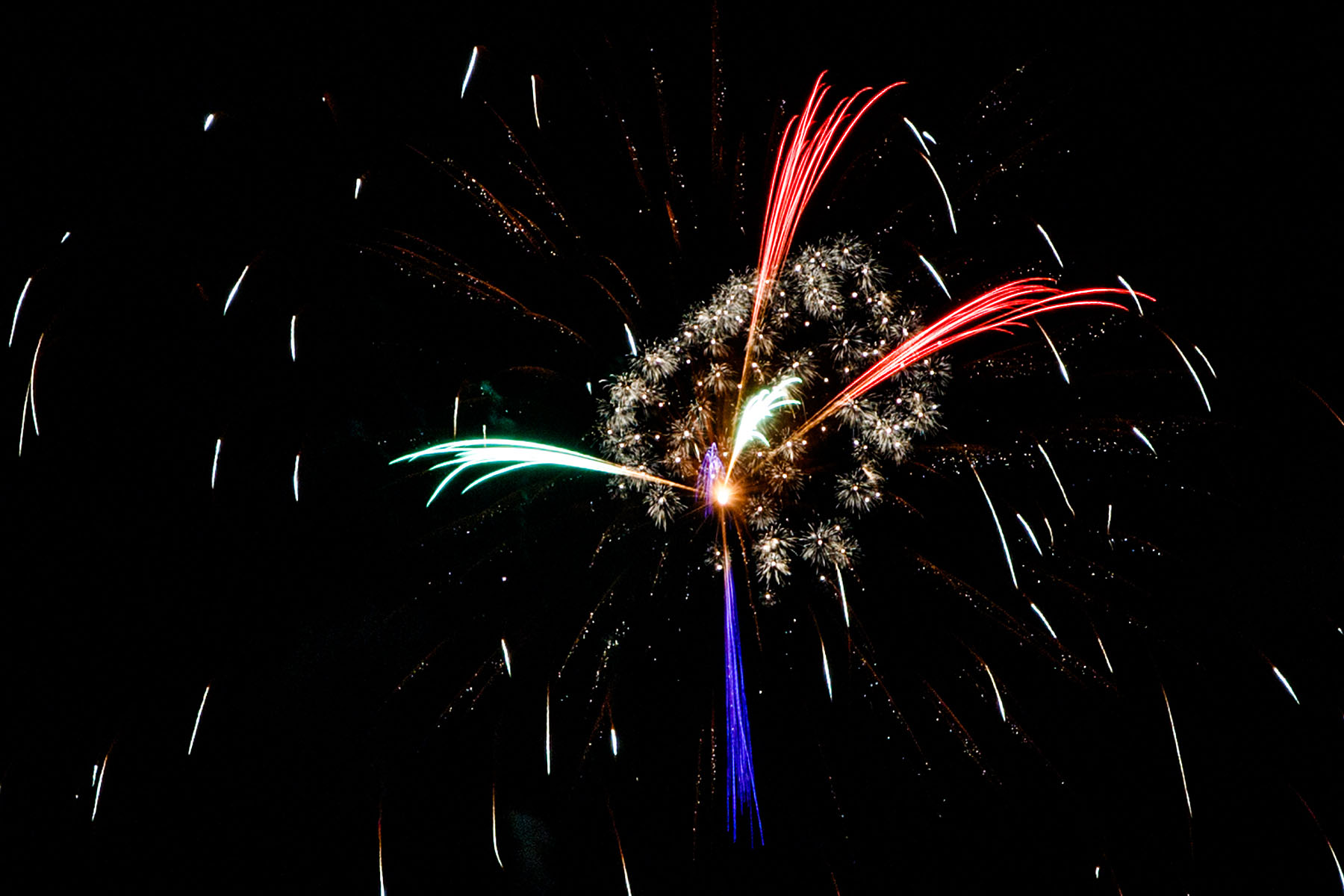 Fireworks, Red Lodge, MT.  Click for next photo.