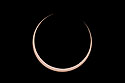 Annular solar eclipse, two minutes before peak.  Glass solar filter on Televue 85 telescope, Canon 6D Mark II camera on T-mount, 600mm F7 equivalent.