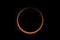 Annular solar eclipse, two minutes before peak, film solar filter on 100-400mm camera lens, 1.4x extender, Canon R10 camera.