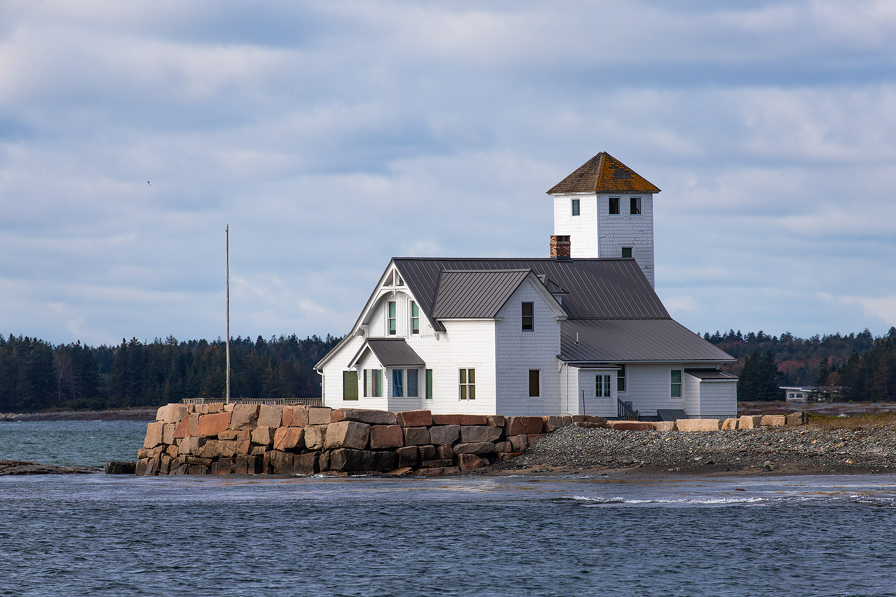 Cranberry Island Station House, formerly a lifesaving station, near Bar Harbor, Maine.  Click for next photo.