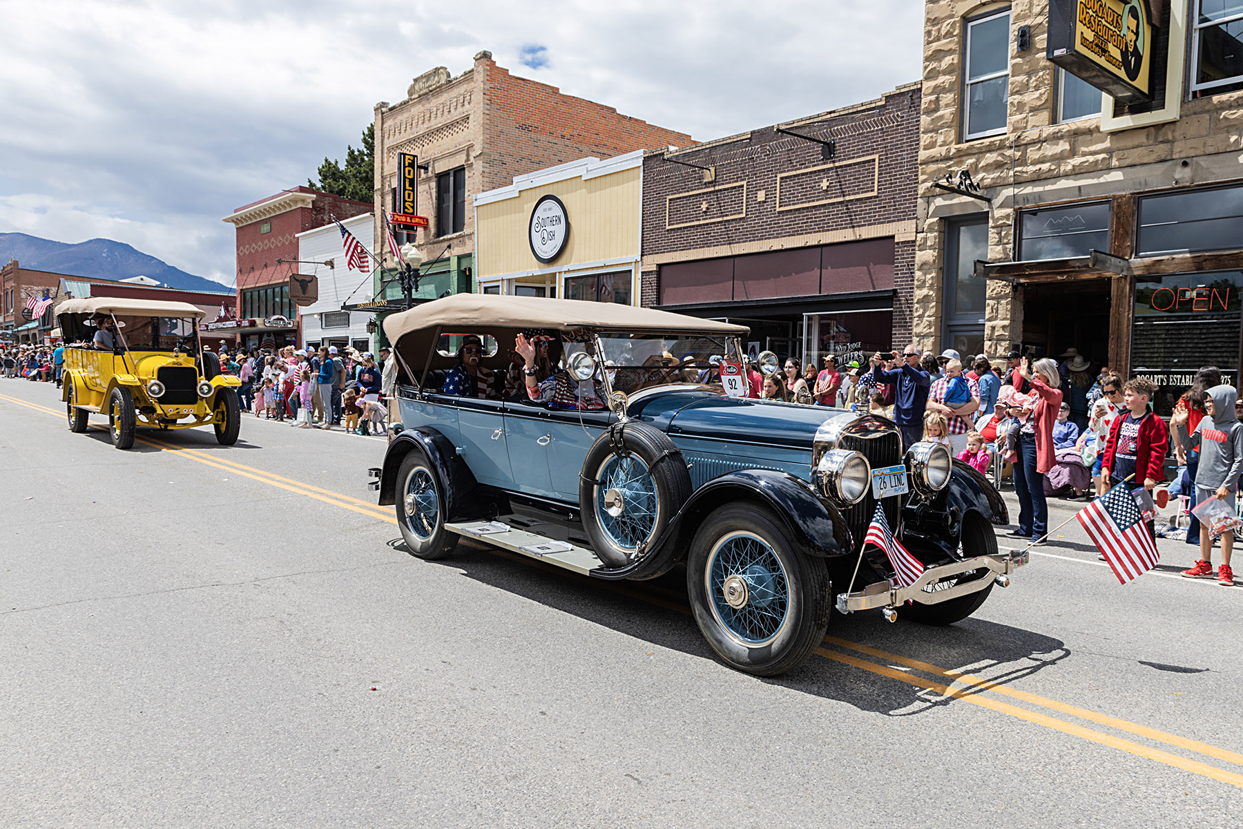 Home of Champions Rodeo Parade, old Lincoln.  Click for next photo.
