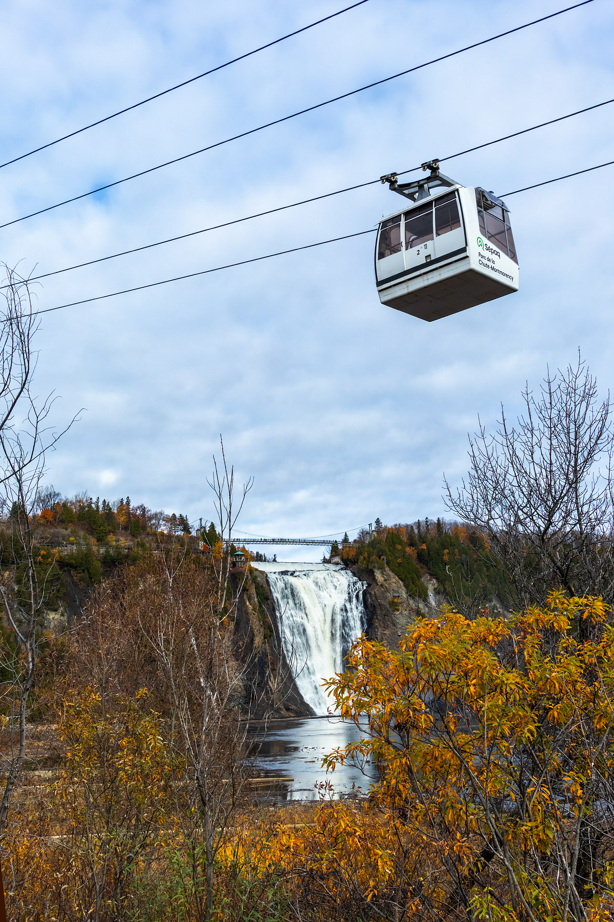 Montmorency Falls, Quebec City.  Click for next photo.
