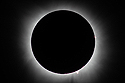 Reprocess of previous image, highlights adjusted to show prominences toward the end of totality.