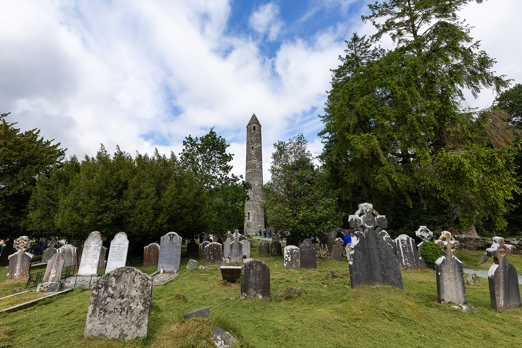 The Round Tower, Glendalough, Ireland.  Click for next photo.