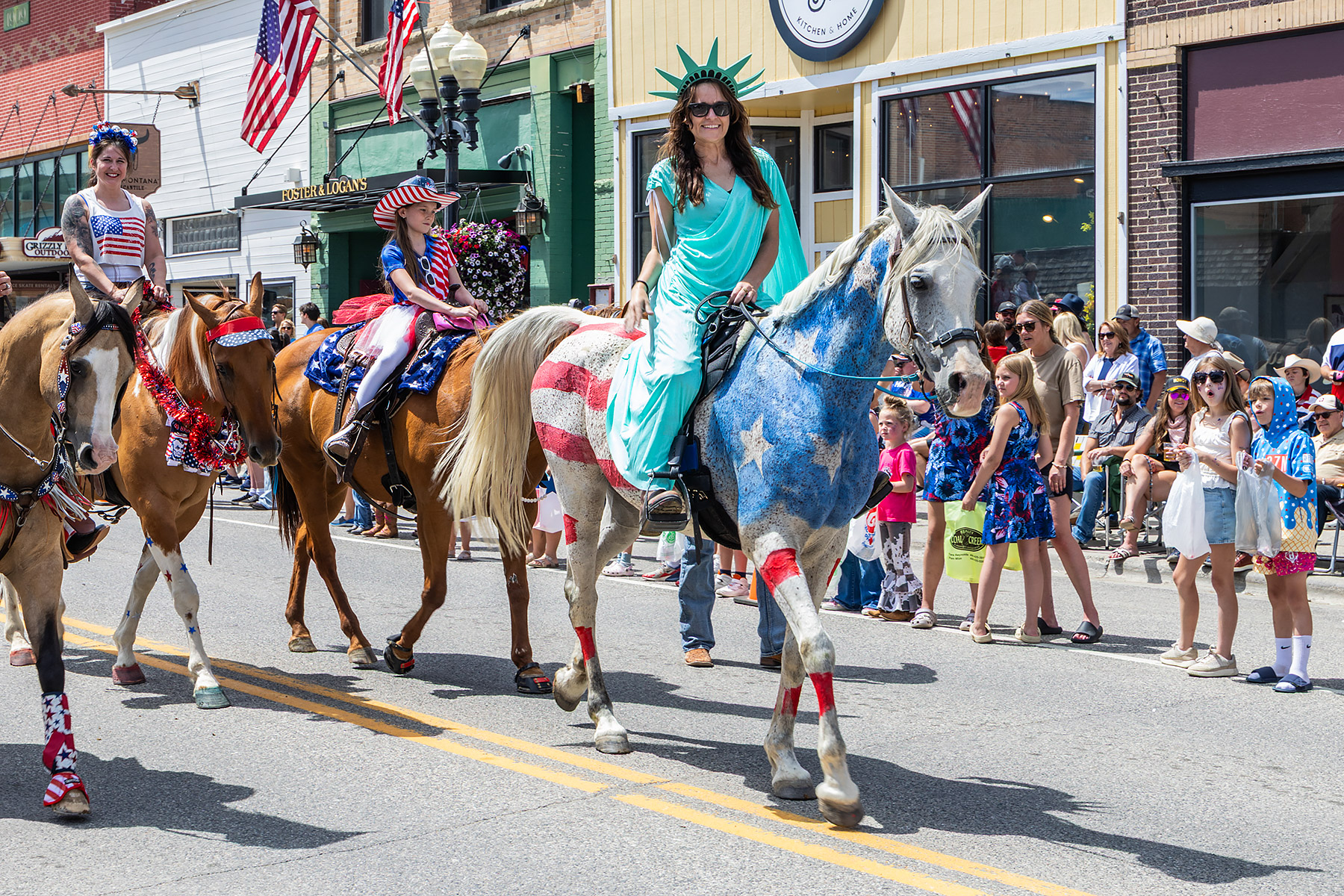 Home of Champions Rodeo Parade, Red Lodge, MT.  Click for next photo.