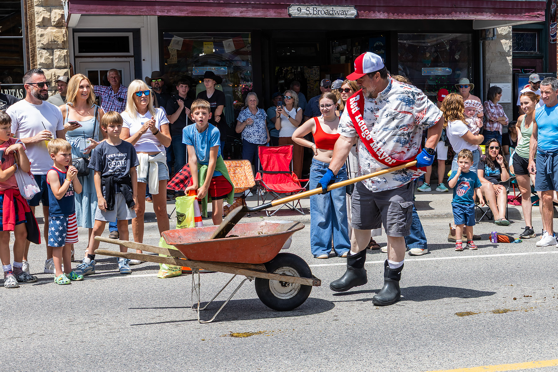 Home of Champions Rodeo Parade, Red Lodge, MT.  Click for next photo.