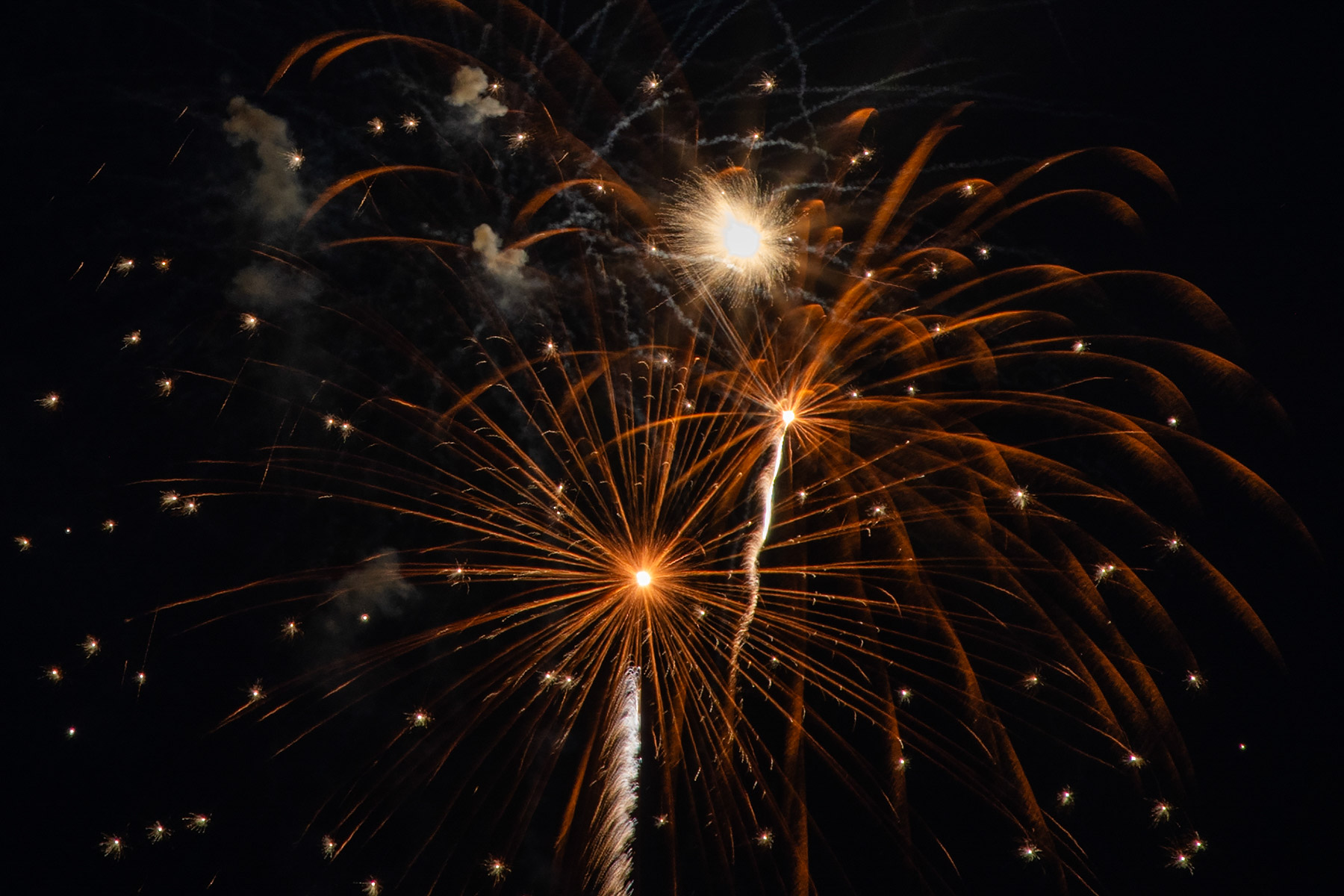 Fireworks, Red Lodge, MT.  Click for next photo.