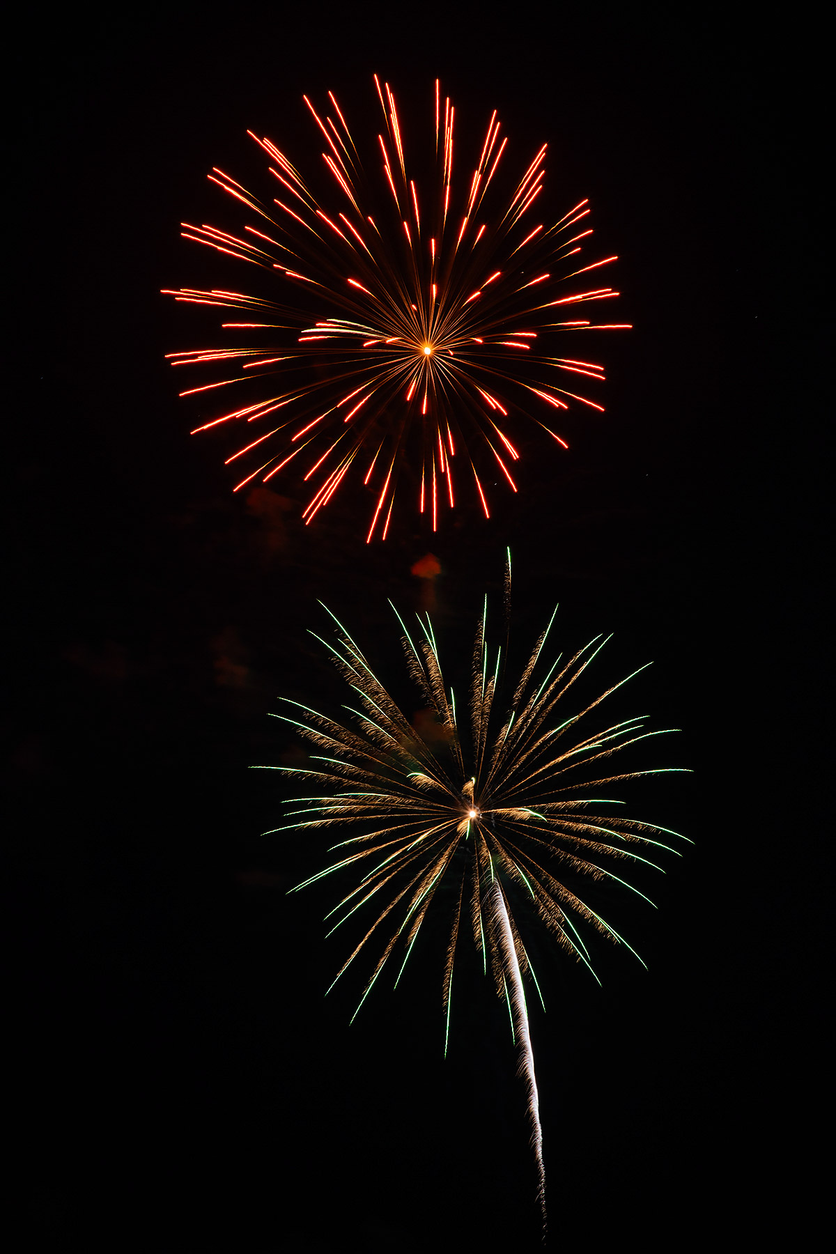 Fireworks, Red Lodge, MT.  Click for next photo.
