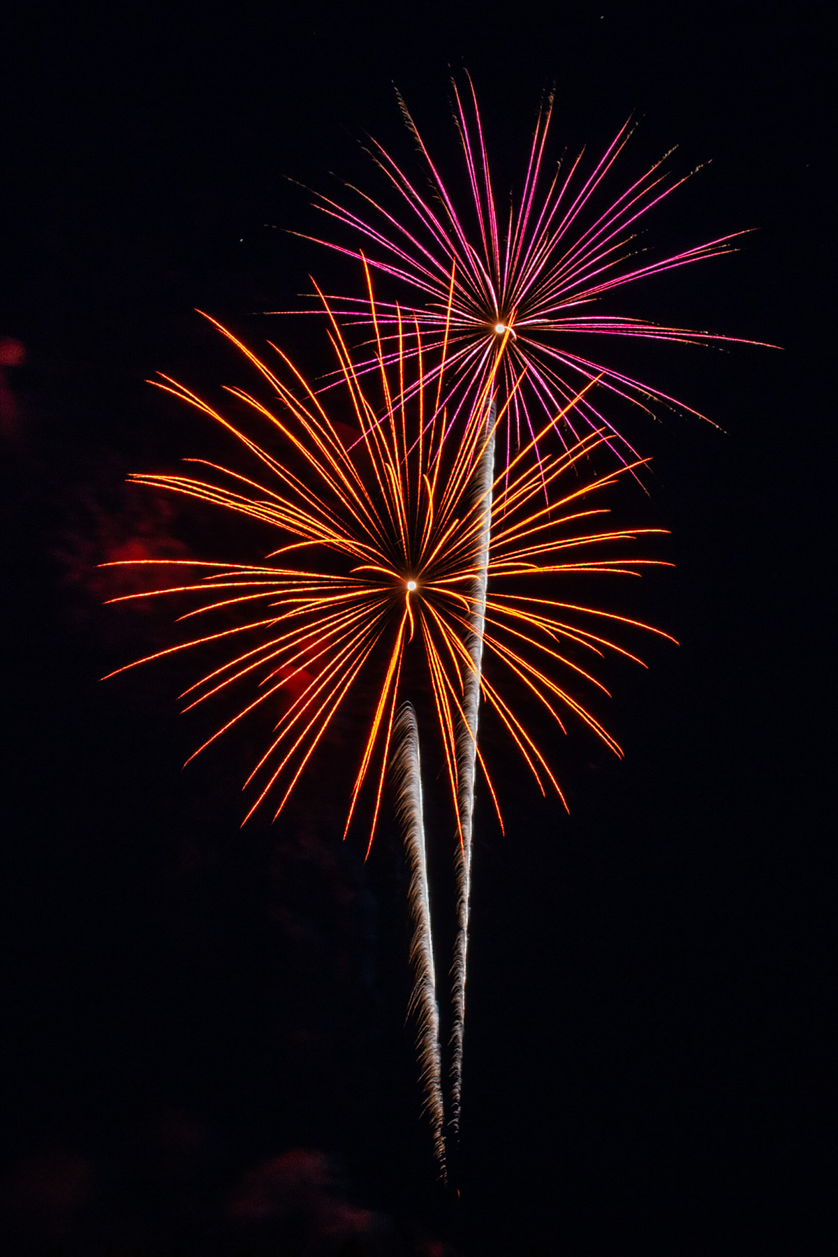 Fireworks, Red Lodge, MT.  Click for next photo.