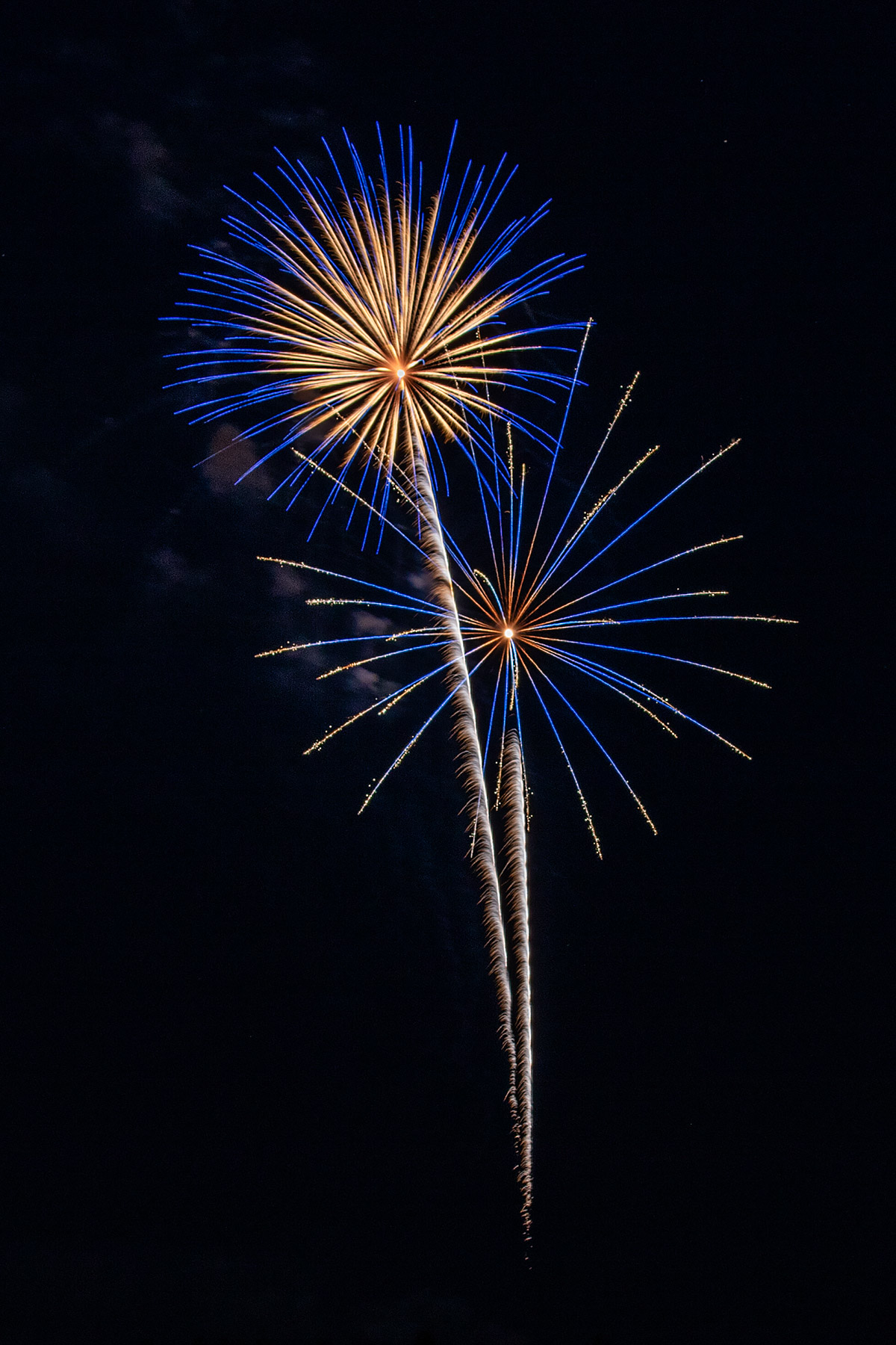 Fireworks, Red Lodge, MT.  Click for next photo.