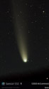 Comet C/2025 A6 aka Comet Lemmon setting over Red Lodge Mountain.