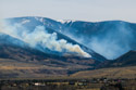 Smoke from the East Side Fire on the second day.